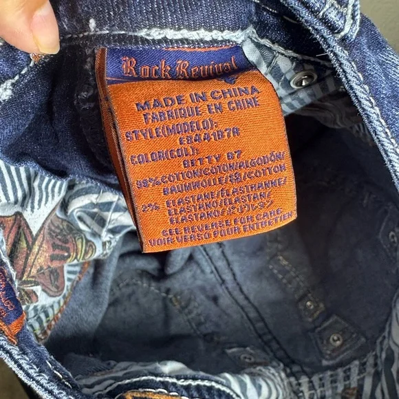 Rock Revival Betty boot Women's Dark Blue Boot Cut Jeans - Picture 14 of 16